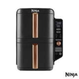 Ninja SL400UKCP Double Stack XL 9.5L Air Fryer in Black/Copper (discount at checkout)