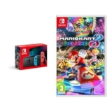 Nintendo Switch (Neon Red/Neon Blue) & Mario Kart 8 Deluxe (Switch)