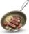 Non Stick Frying Pan 28cm, Stainless Steel Frying Pan Induction, Titanium Pan for Cooking, Non Toxic, PTFE & PFOA Free, Suitable for All Hobs, Dishwasher & Oven Safe,Brown