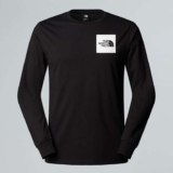 North Face Mens Fine Long-Sleeve T-Shirt (Black) Small and large – 10% Off With Code