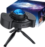 Northern Galaxy Lights Projector, Night Light for Bedroom, Aurora Nebula Lamp, Angle Adjustable 360 Swivel, Timer, Speaker, Remote Control, Moon Star Northern Lights