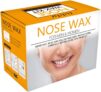 Nose Hair Removal Wax Kit – 20 Applicator Sticks, Wax Beans, 8 Mustache Stickers, Measuring Cup, 10 Paper Cups for Eyebrow Hair