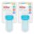 Nuby EZ Squeeze Weaning Self-Feeder Baby Spoon Blue 2-Pack