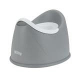 Nuby Potty Training Seat with Removable Bowl, Splash Guard, Gray