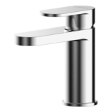 Nuie Chrome Mini Basin Mixer with Push Button Waste