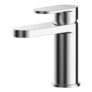 Nuie Chrome Mini Basin Mixer with Push Button Waste