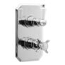 Nuie Chrome Twin Thermostatic Shower Valve