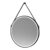 Nuie Matt Black round Illuminated Mirror 800mm