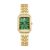 OFFCUP Womens 32mm Square Quartz Watch, Green Dial