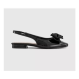 OFFICE Festival Bow Slingback Flats Black
