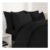 OHS 2 Pack Plain Dyed Housewife Pillowcases – Black