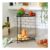 OHS 2-Tier Corner Storage Rack Black