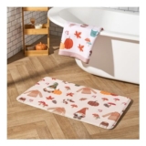 OHS Autumnal Gonk Print Foam Bath Mat – Natural