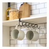 OHS Black Wire Under Shelf Mug Storage