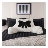 OHS Bow Embroidered Teddy Cushion