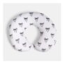 OHS Bow Print Neck Pillow Monochrome