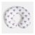 OHS Bow Print Neck Pillow Monochrome