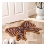OHS Bow Shaped Coir Mat Natural Pink