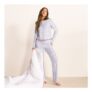 OHS Chilli Print Lettuce Edge Pyjama Set, Baby Blue