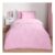 OHS Coverless Heart Quilted 7.5 Tog Duvet Set – Pink