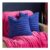 OHS Faux Fur Thick Ribbed Cushion Covers – Cobalt Blue