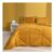 OHS Geo Quilted Duvet Set 7.5 Tog Ochre