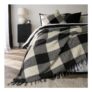 OHS Gingham Tassel Throw – Monochrome