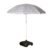 OHS Grey Geometric Outdoor Garden Parasol, UV-Resistant, 1.8m
