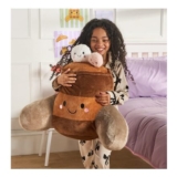 OHS Hugo The Hot Chocolate With Marshmallows Brown Cuddle Cushion