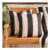 OHS Indoor/Outdoor Stripe Print Cushion Covers Monochrome