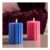 OHS LED Ribbed Candle, Blue/Pink – 2 Pack