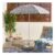 OHS Lemon Print Outdoor Parasol – White/Blue