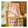 OHS Lemon Print Stripe Fleece Throw – Yellow