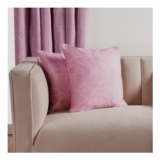 OHS Matte Velvet Geometric Print Cushion Covers – Blush