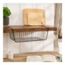 OHS Metal Wire Under-Shelf Basket, Black