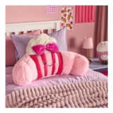 OHS Paisley Popcorn Cuddle Cushion Hot Pink