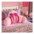 OHS Paisley Popcorn Cuddle Cushion Hot Pink