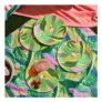 OHS Palm Print Green Picnic Plates