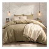 OHS Palms Quilted Leaf Duvet Set Sage