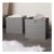 OHS Plain Cube Storage Boxes, Charcoal, 2-Pack