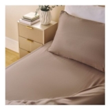 OHS Plain Dyed Fitted Sheet Natural