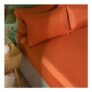 OHS Plain Dyed Fitted Sheet Rust