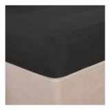 OHS Plain Dyed Fitted Sheet – Single, Charcoal