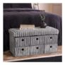 OHS Ribbed 6-Drawer Storage Chest – Grey
