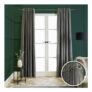 OHS Ribbed Fleece Thermal Curtains Grey