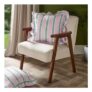 OHS Stripe Print Frill Cushion Covers – Pink/Green