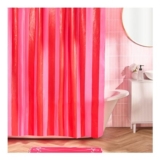 OHS Striped Shower Curtain – Pink