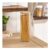 OHS Tall round Plastic Storage Container with Bamboo Lid