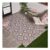 OHS Tile Print Reversible Outdoor Rug, Natural – 120 X 170cm