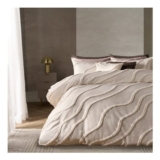 OHS Tufted Contour Duvet Set – Ivory
